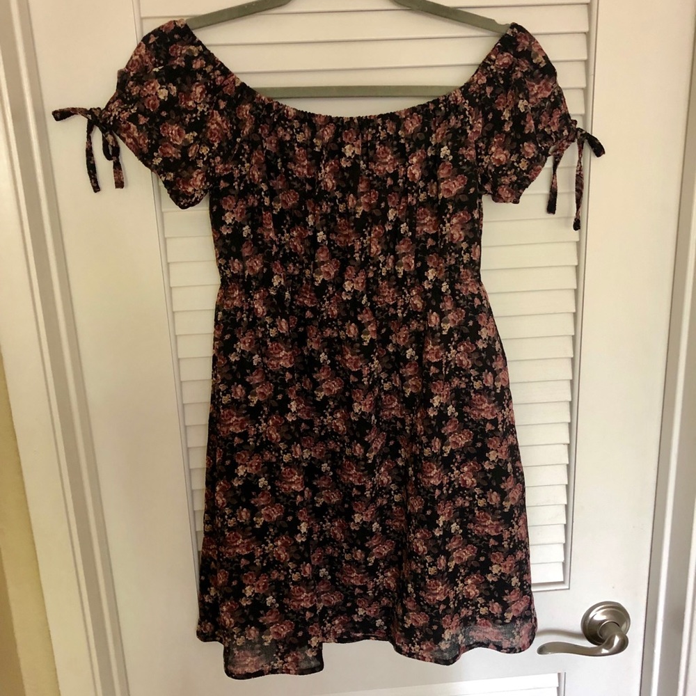 Floral Off the Shoulder Dress
